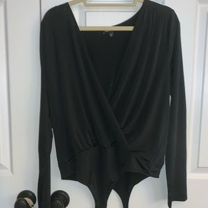 EXPRESS - *BRAND NEW* cross over black body suit